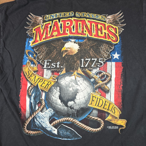 USMC Fighting Eagle Limited Edition T-Shirt 7.62 Design Men’s XL Marines 2008 T - Picture 7 of 8